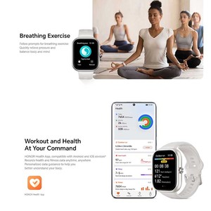 HONOR CHOICE Haylou Watch Full View AMOLED Display Silicone Band Touchscreen <b>Bluetooth</b> Fitness Tracker Heart Rate Monitor Unisex - Product Image 6