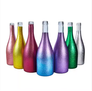 ขวดแก้วเปล่าสำหรับใส่แชมเปญ75cl พ่นสีทองสเปรย์ขนาด750มล. แบบกำหนดเอง - Product Image 5