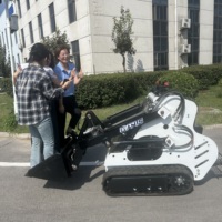 Cina fabbrica Batterie Loader idraulico Mini Skid Steer elettrico 0.6 ton 1 ton 1.5 2 ton per la vendita