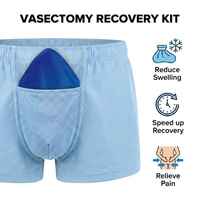 Packs de gel chaud/froid réutilisables OEM pour la récupération après une vasectomie, sous-vêtements avec poche de gel pour soulager la douleur et l'enflure testiculaire
