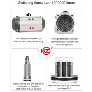 एफड्स अनुकूलन योग्य रोटरी वाल्व एक्ट्यूएटर औद्योगिक अनुप्रयोगों के लिए डबल-अभिनय एकल-अभिनय न्यूमेटिक वाल्व एक्ट्यूएटर - Product Image 4
