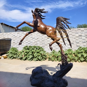 Escultura <span class=keywords><strong>de</strong></span> Caballo Árabe <span class=keywords><strong>de</strong></span> Bronce a Tamaño Real con Técnica <span class=keywords><strong>de</strong></span> Fundición, Colores Personalizados para Decoración <span class=keywords><strong>de</strong></span> Jardín Exterior - Product Image 6