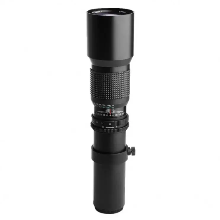 Tutte le lenti ottiche della fotocamera dslr digitale obiettivo da 500mm per obiettivo della fotocamera dslr con zoom reflex canon f/8.3-16