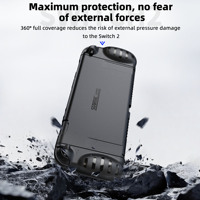 Pour Nintendo Switch 2, étui de protection en TPU imprimé en 3D, coque de remplacement à double poignée séparée