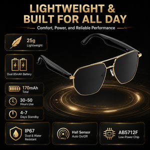 Gafas <span class=keywords><strong>de</strong></span> Traducción con IA Nexlenz NL-F3, Traducción <span class=keywords><strong>de</strong></span> Voz y Video en Tiempo Real <span class=keywords><strong>para</strong></span> <span class=keywords><strong>Música</strong></span>, Modelo <span class=keywords><strong>de</strong></span> IA Gratuito, Interpretación Simultánea - Product Image 6