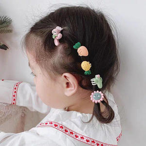 Élastiques à <span class=keywords><strong>cheveux</strong></span> pour enfants, motifs dessin animé, fruits, animaux, fleurs, de haute qualité, pour filles, accessoires capillaires très demandés à l'international - Product Image 4