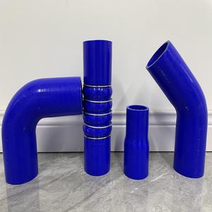 Tuyau en caoutchouc de silicone renforcé, durable, anti-âge, pour le transfert de fluides (tailles personnalisées) pour les systèmes de turbocompresseurs automobiles - Product Image 1