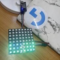 WS2812B Panneau flexible numérique LED adressable individuellement 8x8 16x16 8x32 Module écran matriciel Dc5v