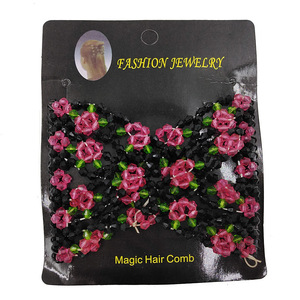 Peineta Mágica Plegable IFOND Hecha a Mano con Cuentas Florales, Multifuncional, para Peinados de Mujer - Product Image 6