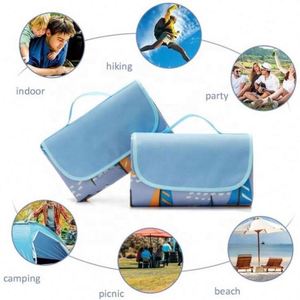 Factory Directly Wholesale Extra Large Foldable Lightweight Durable Waterproof Sand Proof Hiking Picnic <b>Beach</b> Mat <b>Blanket</b> - Product Image 4