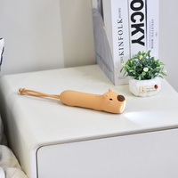 Mini lampe torche LED rechargeable par USB pour enfants, en forme d'animal mignon, avec lumière de nuit, pour le camping en plein air