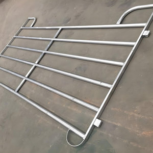 Panneaux de clôture d'écurie de cheval en métal noir clôture de sécurité galvanisée par corral extérieur pour le panneau de cheval d'utilisation équestre - Product Image 5