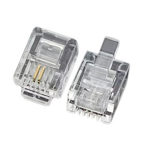 ראש RJ-11 קריסטל מחבר אביזר 6p2c טלפון נייד שקע דיסק אלחוטי ג 'ק 11 אביזר - Product Image 1