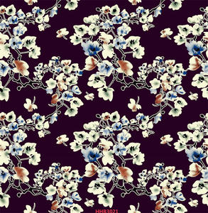 Cotone poliestere psichedelico brillante rayon organza boski tessuto <span class=keywords><strong>shah</strong></span> nero colorato - Product Image 3