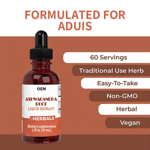 Extrait liquide de racine d'ashwagandha de marque privée OEM Soulagement du <span class=keywords><strong>stress</strong></span> Soutien énergétique Soulagement du <span class=keywords><strong>stress</strong></span> Supplément à base de plantes Formule personnalisée - Product Image 4