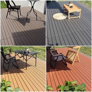 Tarima de Exterior de Material Compuesto Antideslizante y Resistente a los Rayos UV, Baldosas de WPC para Terraza, Interconectables, Venta al Por Mayor de Fábrica - Product Image 5