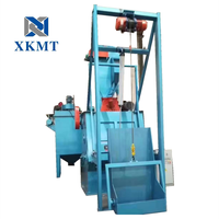 Xinke Q32 Automático Tipo de oruga Máquina de granallado Cinturón de goma Tumblast Shot Blast Motor Competitivo