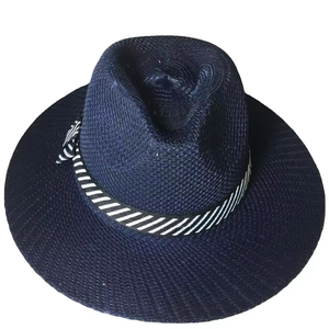 Thời trang Đan đồng bằng Panama <span class=keywords><strong>Hat</strong></span> giá rẻ usd0.7 tùy chỉnh mũ rơm - Product Image 5