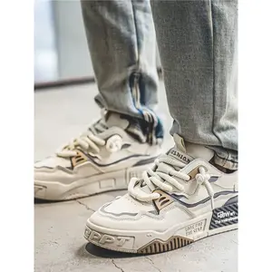 Zapatillas Deportivas Casuales Retro Transpirables de Lona para Hombre, Zapatillas de Plataforma Modernas para Exteriores para Estudiantes - Product Image 4