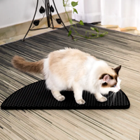 Tapis de plateau pour animaux de compagnie de voyage portable EVA étanche pour chats tapis de litière à gratter et accessoire de litière pour chat