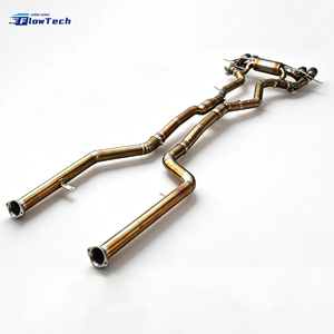 ระบบท่อไอเสียไทเทเนียมน้ำหนักเบาประสิทธิภาพสูง FlowTech สำหรับ BMW G80 M3 G82 M4 G87 M2 S58 3.0T พร้อมวาล์วควบคุมเสียง - Product Image 3