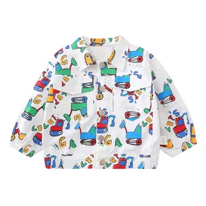 Однотонная детская одежда для мальчиков, Детская флисовая толстовка с капюшоном, мультяшный дизайн, зимнее пальто для маленьких мальчиков