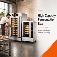 Armoire de fermentation intelligente en acier inoxydable à commande tactile, version informatique, pour boulangerie, pâte à pain, mantou