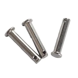 Flat head clevis pin with hole din 1444 b