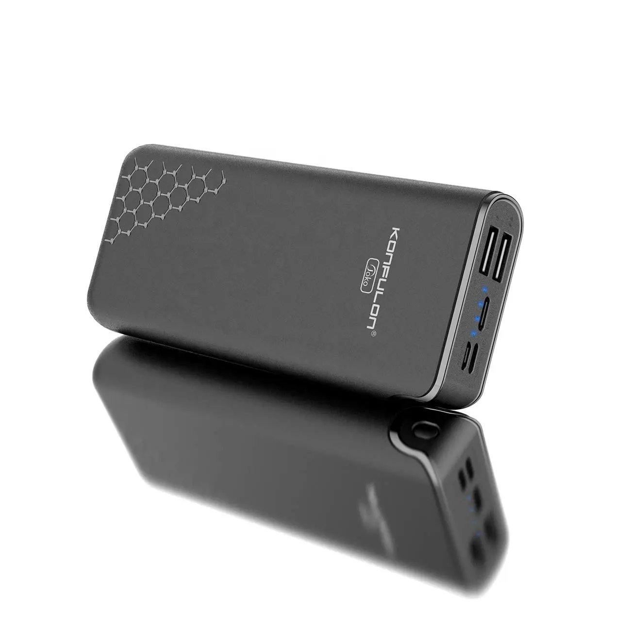 KONFULON 2024 più venduti Power bank 20000mAh batteria ai polimeri di litio universale mini caricatore portatile per la ricarica del telefono cellulare
