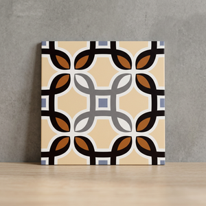 Carreaux de sol en céramique numérique marocains de qualité supérieure 40x40cm, en porcelaine vitrifiée, mats, antidérapants, pour salle de bain et intérieur - Product Image 3