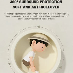 บ่อบอลเด็กเล่นในร่ม/กลางแจ้ง สำหรับเด็กเล็ก บ่อบอลโฟมนุ่มทรงกลม สำหรับเด็กชายและเด็กหญิง - Product Image 5