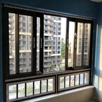 Ventanas Corredizas de Aluminio Personalizables, Diseño Moderno, Anti-Tifón, Fácil Instalación para Uso Doméstico