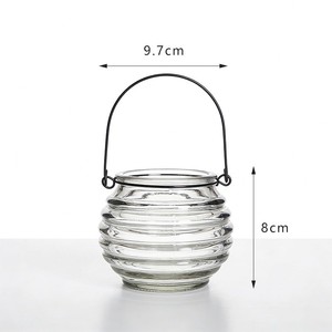 Vaso Lanterna in Vetro Moderno, Portacandele Sospeso, Vaso Decorativo <span class=keywords><strong>per</strong></span> <span class=keywords><strong>Fiori</strong></span>, <span class=keywords><strong>per</strong></span> Matrimoni all'Aperto e Decorazioni <span class=keywords><strong>da</strong></span> Giardino, Vendita all'Ingrosso - Product Image 4