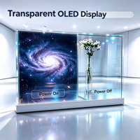 Écran OLED transparent de 55 pouces, écran tactile 2K, 43% de transparence, signalisation numérique pour les magasins de luxe, les centres commerciaux, OEM ODM