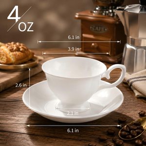 <span class=keywords><strong>Tazas</strong></span> <span class=keywords><strong>de</strong></span> Té Blancas Lisas con Logotipo Personalizado, Elegantes <span class=keywords><strong>Tazas</strong></span> <span class=keywords><strong>de</strong></span> Té <span class=keywords><strong>Inglesas</strong></span> <span class=keywords><strong>Antiguas</strong></span> <span class=keywords><strong>de</strong></span> Porcelana Fina, Juego <span class=keywords><strong>de</strong></span> <span class=keywords><strong>Tazas</strong></span> y Platos Aptos para Alimentos - Product Image 2