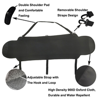 Housse de sac de ski réglable portable avec logo personnalisé housse de snowboard en néoprène avec bandoulière