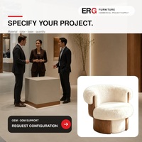 Chaise de coiffeuse pivotante vintage en tissu crème avec accoudoirs pour chambre à coucher, dressing et salon de manucure