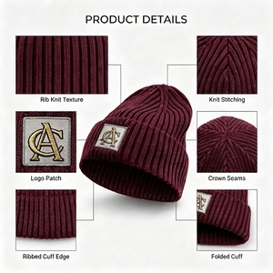 Custom Embroidered <strong>Wool</strong> Blend Character Cartoon Letter Travel Slouchy Cap Winter <strong>Beanie</strong> <strong>Hats</strong> for Men - Product Image 3