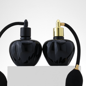 Vente en gros de 100ml de vaporisateur de parfum <span class=keywords><strong>vide</strong></span> en verre noir Design Apple avec airbag Style de luxe pour les parfums - Product Image 4