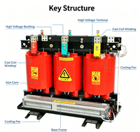 Transformateur de puissance triphasé sec SCB12 800KVA, haute qualité, livraison directe d'usine, performance stable