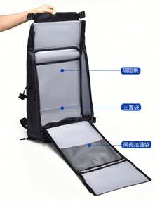 Mochila de Viaje Oxford Impermeable y Resistente para Negocios, con Diseño de Letras, Cierre de Cremallera, 20-39L, Apta para Laptop de 15.6 Pulgadas, con Carga USB - Product Image 4