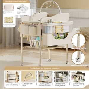 Chăm sóc em bé bảng tã thay đổi bảng có thể gập lại cấu trúc nhựa đa chức năng sơ sinh tắm & massage bảng cảm ứng - Product Image 6