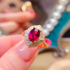 Low MOQ OEM/ODM Luxury 925 Sterling <strong>Silver</strong> Gold Plated Natural <strong>Emerald</strong> <strong>Ring</strong> for Women's Wedding Gift - Product Image 3