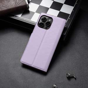 Funda para iPhone 16 Pro Max, nueva funda de cuero con ranura para tarjetas, funda plegable con protección total anticaídas. - Product Image 2