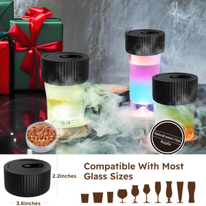 Kit de fumage électrique rechargeable par USB pour cocktails, whisky et bar à domicile, fumeur portable en plastique - Product Image 1