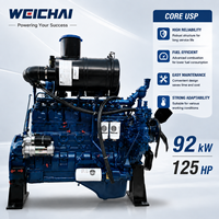 Motor Diésel Weichai WP6G125E22 de 92 kW y 125 HP, 2200 RPM, 6 Cilindros en Línea, Turboalimentado, para Cargadora de Ruedas y Maquinaria de Construcción