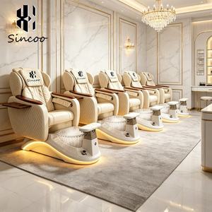 Luxury Nail Salon Furniture Spa Manicure Nail Massage Pedicure <b>Chair</b> with Pump Magnetic Jet Lighting Foot Spa Pedicure <b>Chairs</b> - Product Image 1