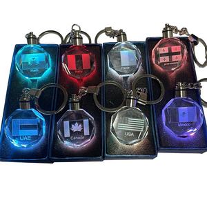 USA Drapeau Pendentif Porte-clés Personnalisé Canada EAU France Italie Mexique Drapeau National Porte-clés pour Porte-clés d'entreprise - Product Image 2