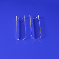 Support de plaquette de quartz en silice fondue transparente personnalisé, poli, composition chimique SiO2, modèle QD-LAB Qudao Quartz pour