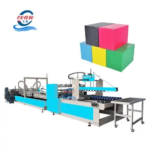 Corrugated carton gluing forming machine special shape carton folding gluing machine